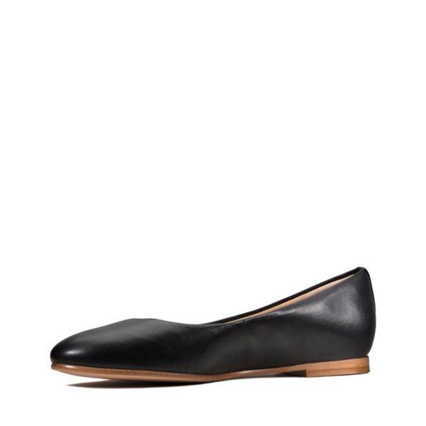 Clarks Womens Grace Piper Flat Shoes Black | CA-7685240